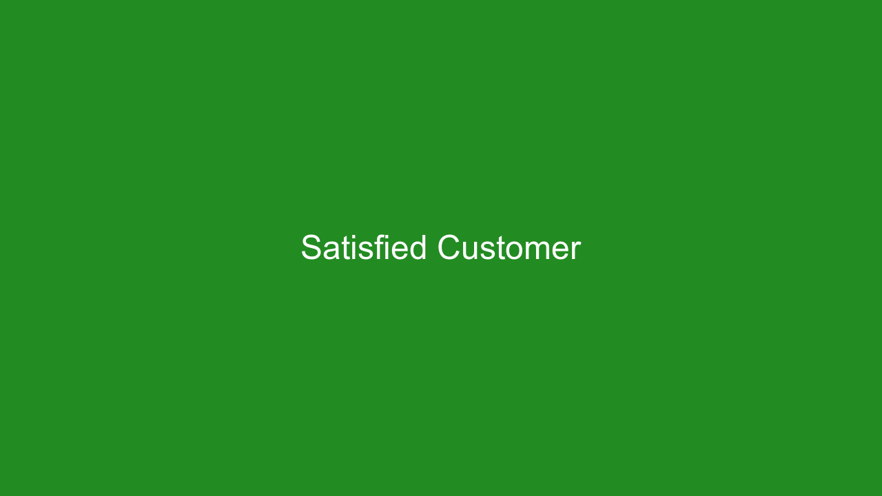 Satisfied homeowner customer